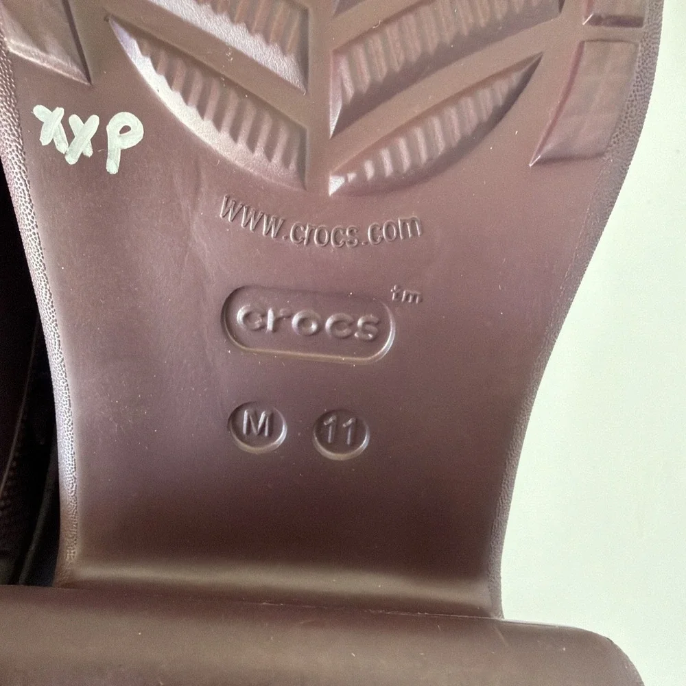 CROCS Siren Dark Cherry Chain Clog Heel Comfort Platform Waterproof Sz M 11